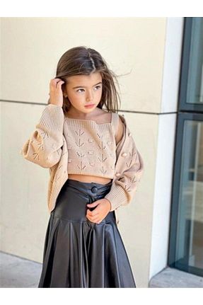 ست بالاتنه و پائین تنه بژ بچه گانه اکریلیک Hilal Akıncı Kids - کد 664253676