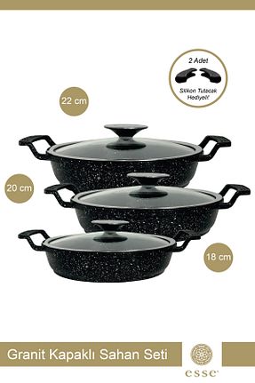 ماهیتابه مشکی زیره نچسب Esse - کد 836628700