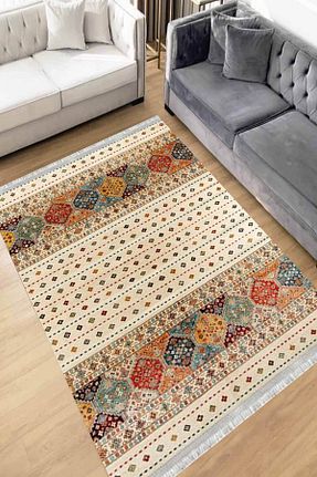 فرش بژ زیره ضد لغزش Motto Rug Store - کد 355649765