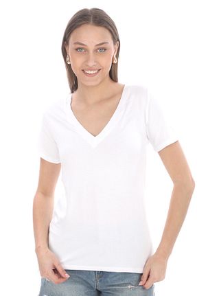 تیشرت سفید زنانه رگولار penyebizden - کد 813979621