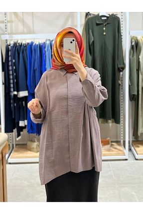 پیراهن قهوه ای زنانه رگولار Nuss - کد 902329235