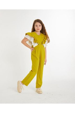 سرهمی سبز بچه گانه بند دار Hilal Akıncı Kids - کد 650108021