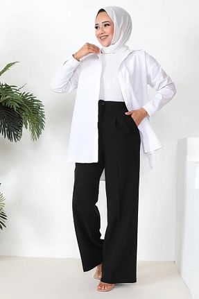 شلوار حجاب مشکی زنانه بافت Mec Fashion - کد 902336771