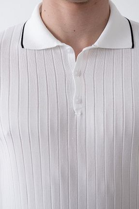 تیشرت سفید مردانه اورسایز İLKCET MODA - کد 902335783