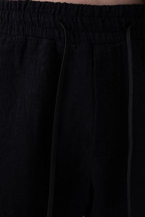 شلوارک و برمودا مشکی مردانه اورسایز İLKCET MODA - کد 902334020