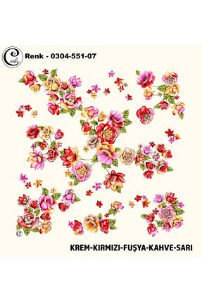 روسری رنگی پلی استر Cenk - کد 901529187