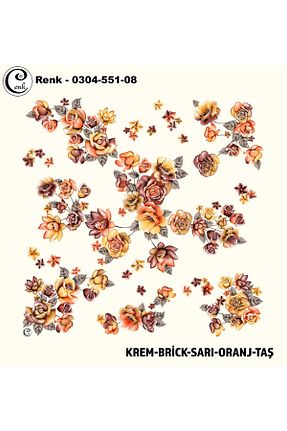 روسری رنگی پلی استر Cenk - کد 902341598
