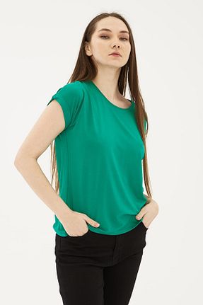 بلوز سبز زنانه ساده Fashion Friends - کد 938470237