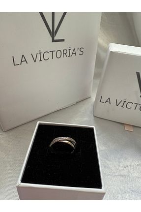 انگشتر نقره زنانه زیرکن la victorias - کد 902353808