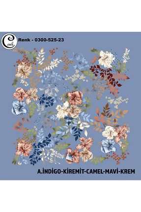 روسری رنگی پلی استر Cenk - کد 902344338