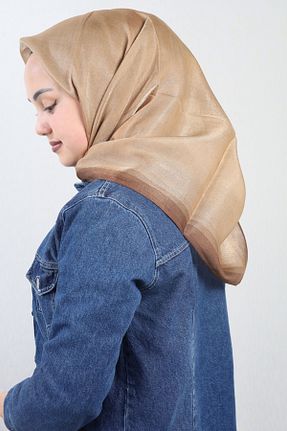 روسری رنگی پلی استر PİRAMİT - کد 730331724