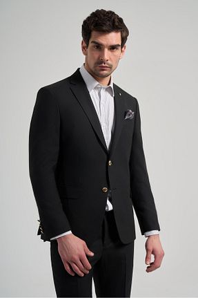 کت مشکی مردانه اسلیم فیت İmza - کد 902364170