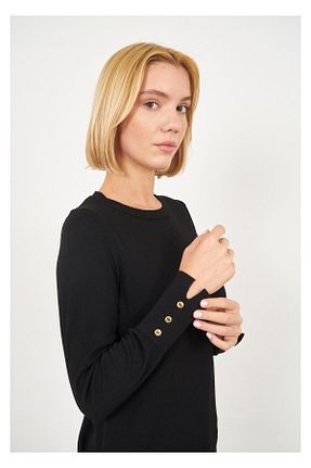 پلیور مشکی زنانه ساده Tiffany Tomato - کد 834815455