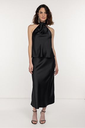 بلوز مشکی زنانه ساده boneqa barcelona - کد 902363660