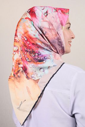 روسری رنگی پلی استر Genel Markalar - کد 801213332