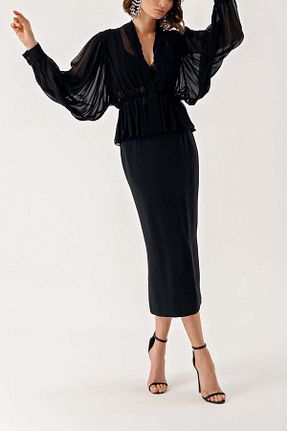 پیراهن مشکی زنانه رگولار SOCIETA - کد 890499569