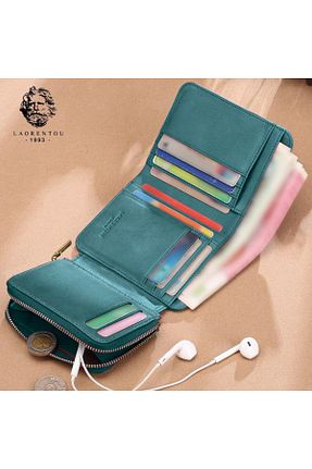 کیف پول آبی زنانه ابعاد کوچک Laorentou - کد 894058899