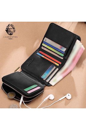 کیف پول مشکی زنانه ابعاد کوچک Laorentou - کد 894058860