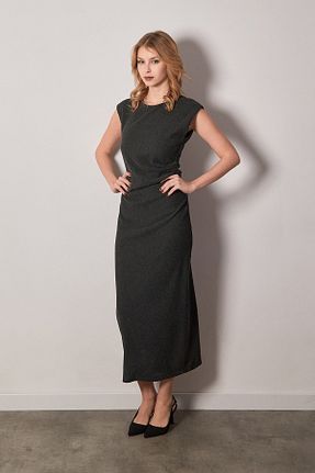 لباس طوسی زنانه بافتنی Fullamoda - کد 902387547