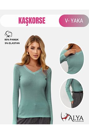 بادی آبی زنانه یقه هفت ALYA UNDERWEAR - کد 785184224