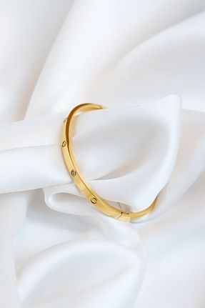 دستبند استیل (فولاد) زرد استیل (فولاد) Brillo - کد 902385892