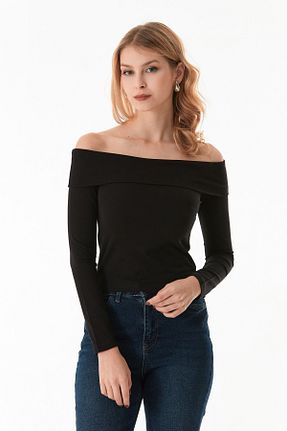بلوز مشکی زنانه ساده Fullamoda - کد 902387785