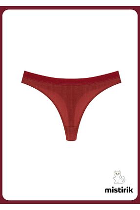 شورت اسپرت زرشکی زنانه پنبه ای MİSTİRİK - کد 802607896