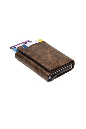 کیف پول قهوه ای مردانه سایز متوسط Newish Polo - کد 902452152