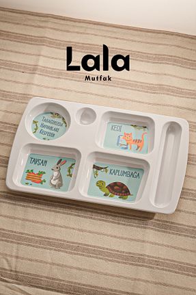 بشقاب سفید ملامین Lala Mutfak - کد 849825314