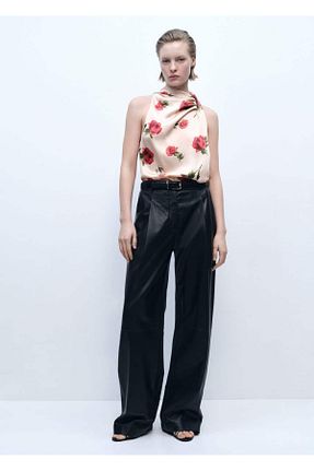 بلوز نباتی زنانه ساده MANGO - کد 902591541