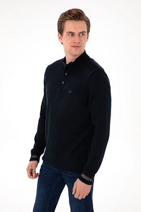 پلیور سرمه ای مردانه ساده U.S. Polo Assn. - کد 902573493