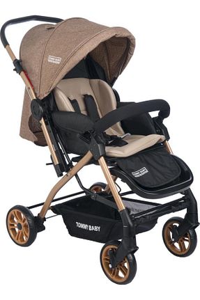 سیستم مسافرتی کالسکه کودک قهوه ای Yatış Pozisyonlu Calvin Baby - کد 904045672