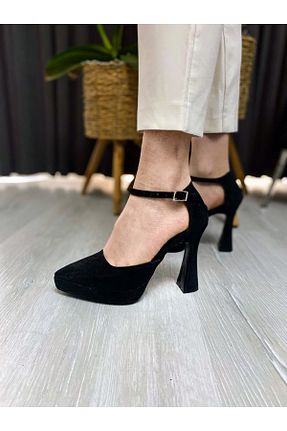 کفش مجلسی مشکی زنانه پارچه ای Tasarım - کد 902613164