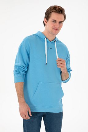 سوئیشرت فیروزه ای مردانه ساده U.S. Polo Assn. - کد 902591935