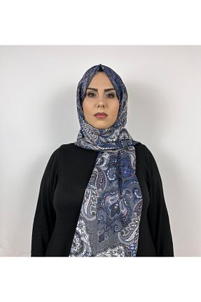 شال سرمه ای زنانه پنبه ای MODA - کد 902529785