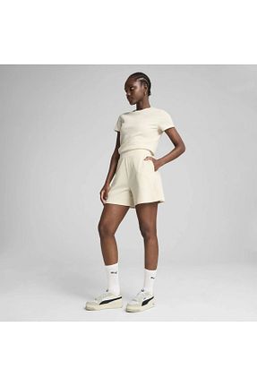 شوارک اسپرت بژ زنانه بافتنی Puma - کد 903710826