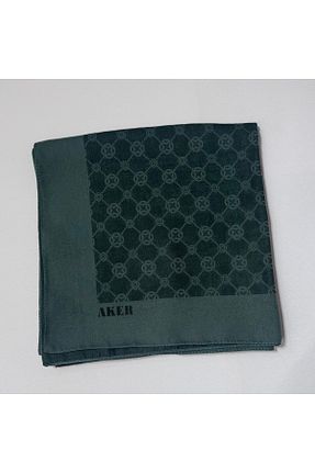 روسری فیروزه ای پلی استر Aker - کد 902511444