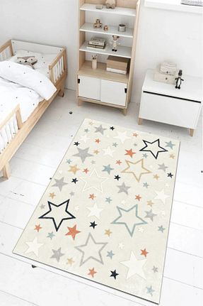 فرش بچه گانه بژ پلی استر GRİ HOME HALI - کد 902615162