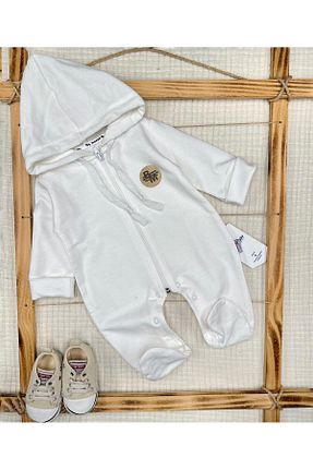 سرهمی خواب سفید بچه گانه پنبه ای Murat Baby - کد 902620972