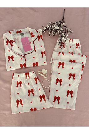ست لباس راحتی قرمز زنانه ساده MH Moony Homewears - کد 902615481
