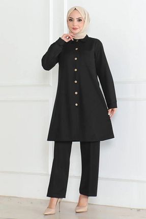 ست بالاتنه و پائین تنه مشکی زنانه بافت Mec Fashion - کد 902665133