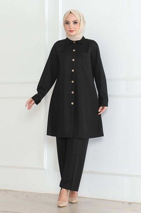ست بالاتنه و پائین تنه مشکی زنانه بافت Mec Fashion - کد 902665133