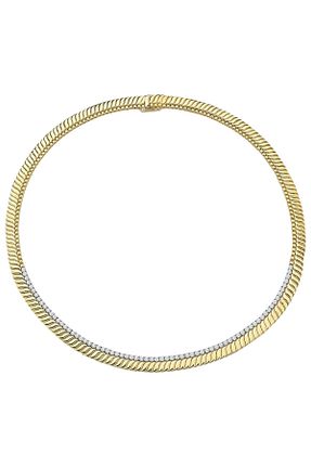 گردنبند استیل ( فولاد ) طلائی استیل (فولاد) neslyaccessories - کد 902666690