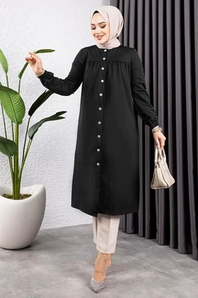 تونیک حجاب مشکی زنانه بافت Genel Markalar - کد 903844549