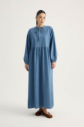 لباس حجاب آبی زنانه اورسایز ZÜLAYS - کد 902676629