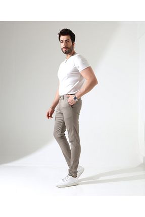 شلوار بژ مردانه بافتنی Sunello - کد 902678065