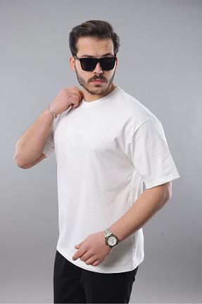 تیشرت سفید زنانه اورسایز LTC Jeans - کد 902674865