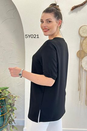 بلوز مشکی زنانه رگولار İnce Topuk - کد 902671010
