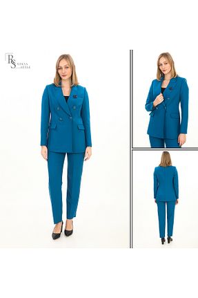 ست بالاتنه و پائین تنه سرمه ای زنانه بافتنی reksastyle - کد 902802317