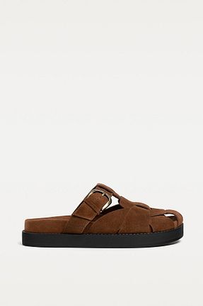 کفش کژوال قهوه ای زنانه پاشنه کوتاه (1 - 4 سانتی متر) Stradivarius - کد 902690300